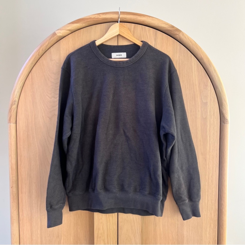 Buck Mason Men’s Charcoal Crewneck Sweatshirt XXL